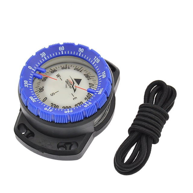 Eigraketly Brújula de muñeca subacuática, precisa, ajustable, cómoda, para exteriores, para hombres y mujeres, buceo profundo, apnea, calibre Deportes acuáticos Azul Eigraketly OD002495-03B