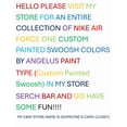 thumbnail image 2 of Ni&ke Air Force Low White (Grey Custom Painted Swoosh) SC-#35W, 2 of 6