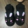 thumbnail image 3 of Children's Ski Gloves Mittens Waterproof Children's Ski Gloves and Windproof Children's Ski Snow Gloves Cartoon Rabbit Mittens Gloves Warm Winter Gloves, 3 of 9