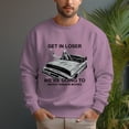 thumbnail image 4 of Men's 330g 100% Cotton Car Pattern Dropped Shoulder Crew Neck Sweatshirt, 4 of 15