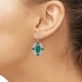 thumbnail image 5 of 6 3/4 Carat T.G.W. Emerald And White Diamond Accent Sterling Silver 3-Piece Jewelry Set, 5 of 7