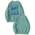 thumbnail image 2 of In My Boy Mom Era Sweatshirts for Women 2025 Long Sleeve Crewneck Boy Mom Graphic Sweatshirt Pullover Tops, 2 of 3