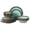 Green (Green Lantern), variant on 16-Piece Embossed Double Bowl Dinnerware Set, Service for 4 – Stoneware Plates and Bowls