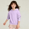 thumbnail image 3 of Blusa con capucha de manga larga para niñas y niños, primavera y otoño, sudadera con capucha de manga larga de color liso, top versátil de moda, abrigo con capucha para hombres y mujeres, sudadera con, 3 of 5