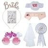 Yucurem Bridal Shower Supplies Bachelorette Party Decoration Rose Gold Glitter Kit