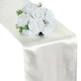 thumbnail image 2 of Balsa Circle Patriotic 25 Ivory Satin 12" x 108" Table Runners Veterans Day 4th July Table Top Party Linens, 2 of 3