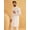 Cream, variant on Sojanya (Since 1958) Motifs Embroidered Thread Work Pure Cotton White Straight Only Kurta