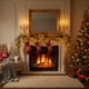 thumbnail image 5 of Flores artificiales navideñas, camelia, decoración del hogar, hojas de dinero., 5 of 6