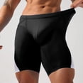thumbnail image 4 of Mifsaly Mens Compression Biker Shorts High Waisted Stretch Workout Shorts Breathable Comfy Running Cycling Gym Underwear Black,XS, 4 of 5