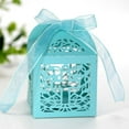 thumbnail image 3 of 50pcs Hollow Wedding Candy Box, Ice White Pearlescent Candy Box, Wedding Cross Chocolate Carton, 3 of 7