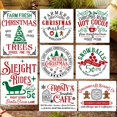 thumbnail image 1 of Juego de plantillas navideñas Zosylley de 12 x 8 y 8 x 8 pulgadas, 8 piezas, 1 of 7