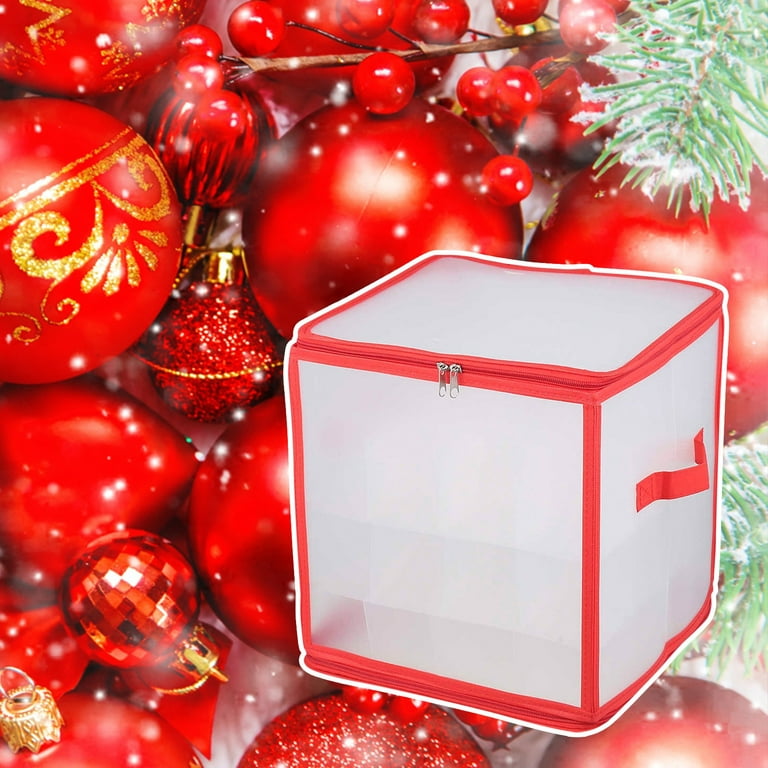 64 Baubles Storage Box Christmas Xmas Tree Decoration Organiser