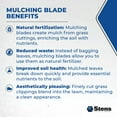 thumbnail image 7 of Stens Lawn Mower Mulching Blade 336-760 For Murray Most 20" walk behinds, 1996 and newer 042785E701, 7 of 7