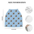 thumbnail image 6 of Haiem Brown French Bulldog Baby Nursing Cover & Nursing Poncho - Multi Use Cover for Baby Car Seat Canopy, Stroller Cover, 360°Full Privacy Breastfeeding Coverage, 6 of 9