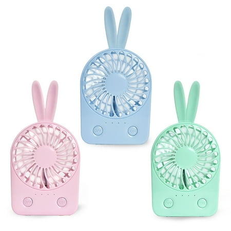 

Sofullue Rabbit Portable Handheld USB Mini Air Conditioner Rechargeable Cooler Fan Desk