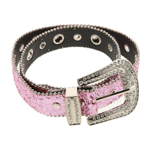 HONMEET Women's Dress with Waist Belt and Rhinestone , Fashionable Elegant Outfit, 1 Pack