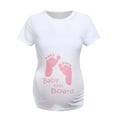 thumbnail image 1 of Pisexur T-Shirts de Maternité Amusants à Manches Courtes Hauts T-Shirts d'Annonce de Grossesse pour Femmes, 1 of 5