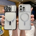 thumbnail image 2 of for iPhone 15 Transparent Magnetic Case, Change Look to iPhone 17 Pro Max, Soft TPU Shockproof Anti-Scratch Protective Wireless Charging Camera Lens Protector Girls & Women Cover, Silver, 2 of 9