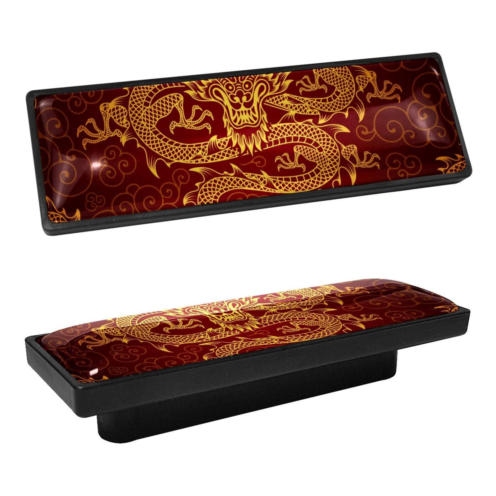 4 Pcs Rectangle Handle Cupboard Knob Drawer Pulls Handle