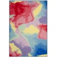 thumbnail image 2 of SAFAVIEH Paint Brush Abraham Abstract Machine Washable Area Rug, Fuchsia/Yellow, 5'5" x 7'6", 2 of 10