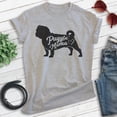 thumbnail image 2 of Puggle Mama T-shirt, Unisex Women's Shirt, Puggle Owner, Best Dog Mama Gift, Heather Gray, Large, 2 of 6