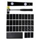 thumbnail image 1 of 33 piezas kit de instalación de pisos laminados barra de extracción de madera ajustado de piso de madera 30 espaciadores de doble cabeza herramientas, 1 of 8