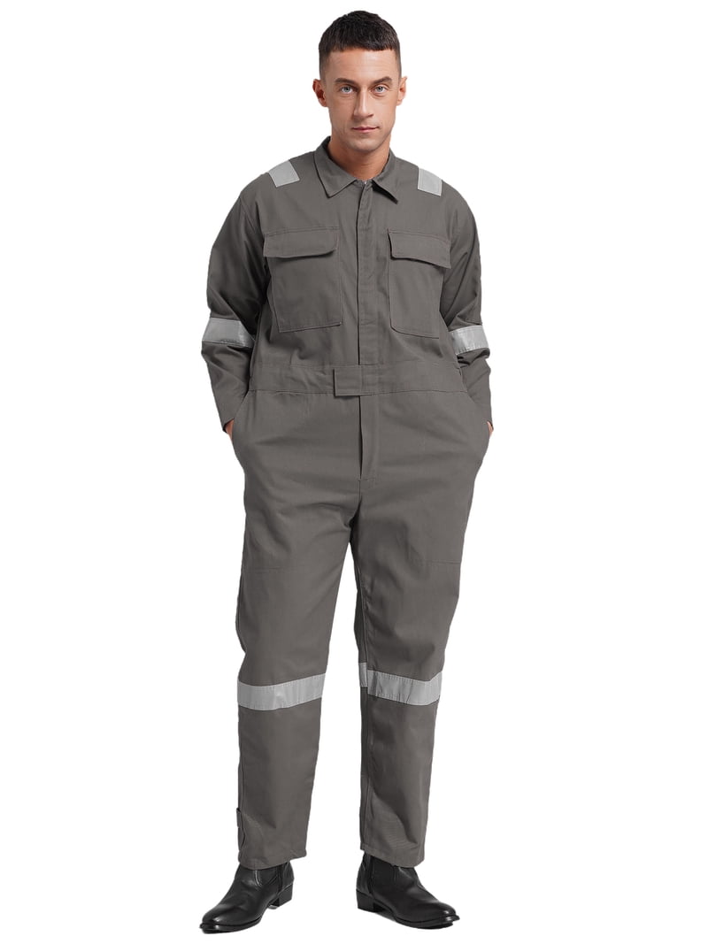 ジャケット・アウター Remploy Ltd. JACKET. OVERALL 190/100 inhzoy Men's Long Sleeve Work Coveralls Jumpsuits Mechanic Uniform