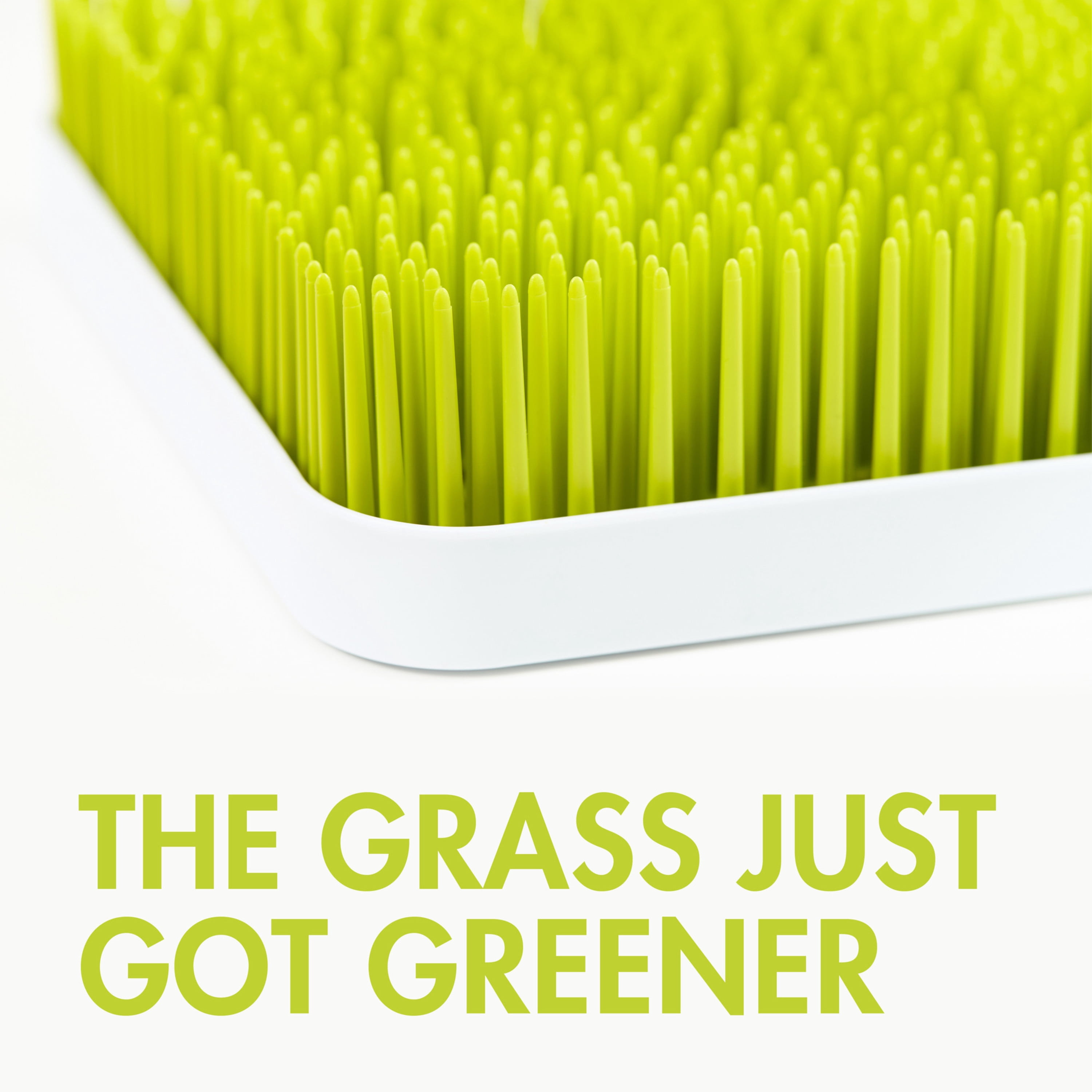 boon grass countertop drying rack green