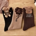 thumbnail image 5 of 1Pair Plush Bear Stockings Autumn Winter Female Stockings Kawaii Cute Socks Lovely Korean Style Socks For Girls, 5 of 9
