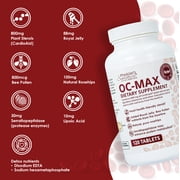 Rawleigh OC-MAX Tablets with 800 mg Plant Sterols Heart Health Support, 120 Count