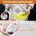 thumbnail image 2 of ENOKING Divided Serving Tray with Lid and Handle, Snacks Box Food Storage Container, Microwave Safe, 2 of 10