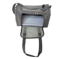 thumbnail image 4 of Pet Travel Carrier Soft Sided Portable Pet Bag for Cat Dog with 5 Door 3 Pockets Detachable Cushion Airline Approved Pet Carrier Gray, 4 of 8
