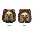 thumbnail image 3 of Pofeuu Vintage Pattern Bald Eagle Print Women's Athletic Shorts Running Workout Shorts Tummy Control Quick Dry Gym Shorts with Pockets Double layer sports shorts-Medium, 3 of 7