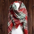 thumbnail image 5 of Women Blanket Scarf Frayed Edge Fashion Winter Fall Lightweight Flannel Scarves, 5 of 6