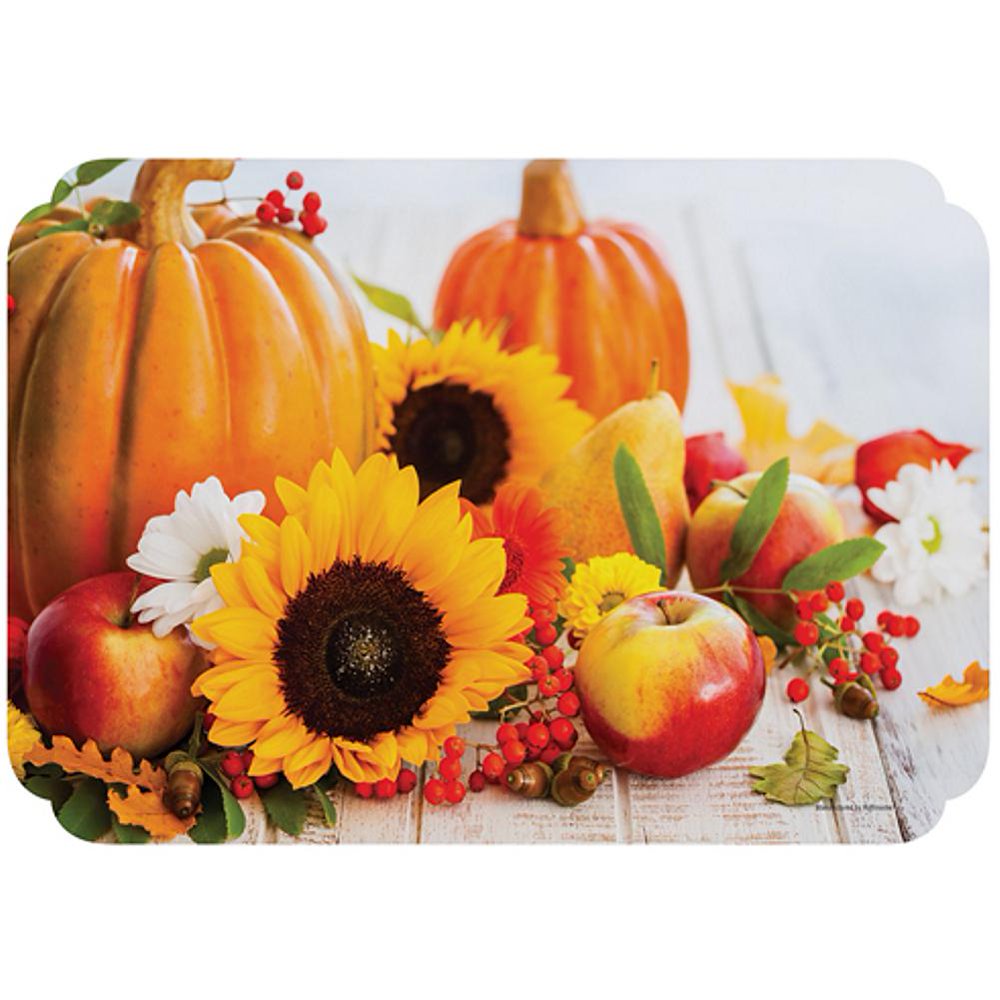 Fall Harvest Disposable Paper Placemats 9.75in. x 14in. 25 Pack (311156)