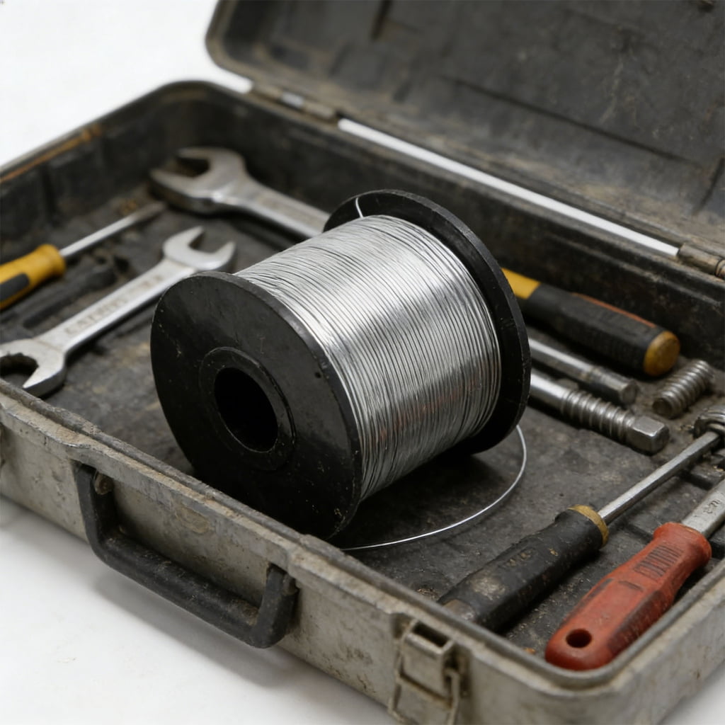 Steel Rebars Tie Wire Rebars Guns Tie Perfect For Securing Rebars And Cables 1/32" 0.8mm Diameter 110m Per Spool