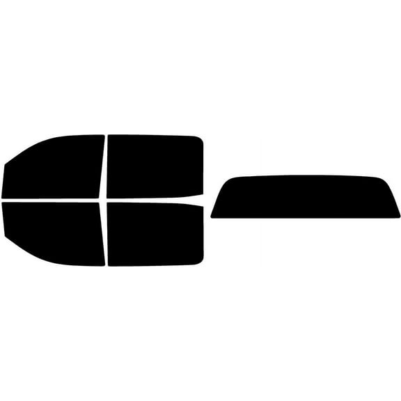 The Tint Effect Precut Window Tint Kit Compatible with Chevrolet Silverado 1500 Crew Cab (2014-2018) & (2019 Limited) (Full truck with solid rear: 5%) Automotive Film