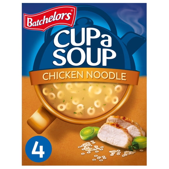 Batchelors Cup A Soup Chicken Noodle 4 Pack 94G, Imported from Britain
