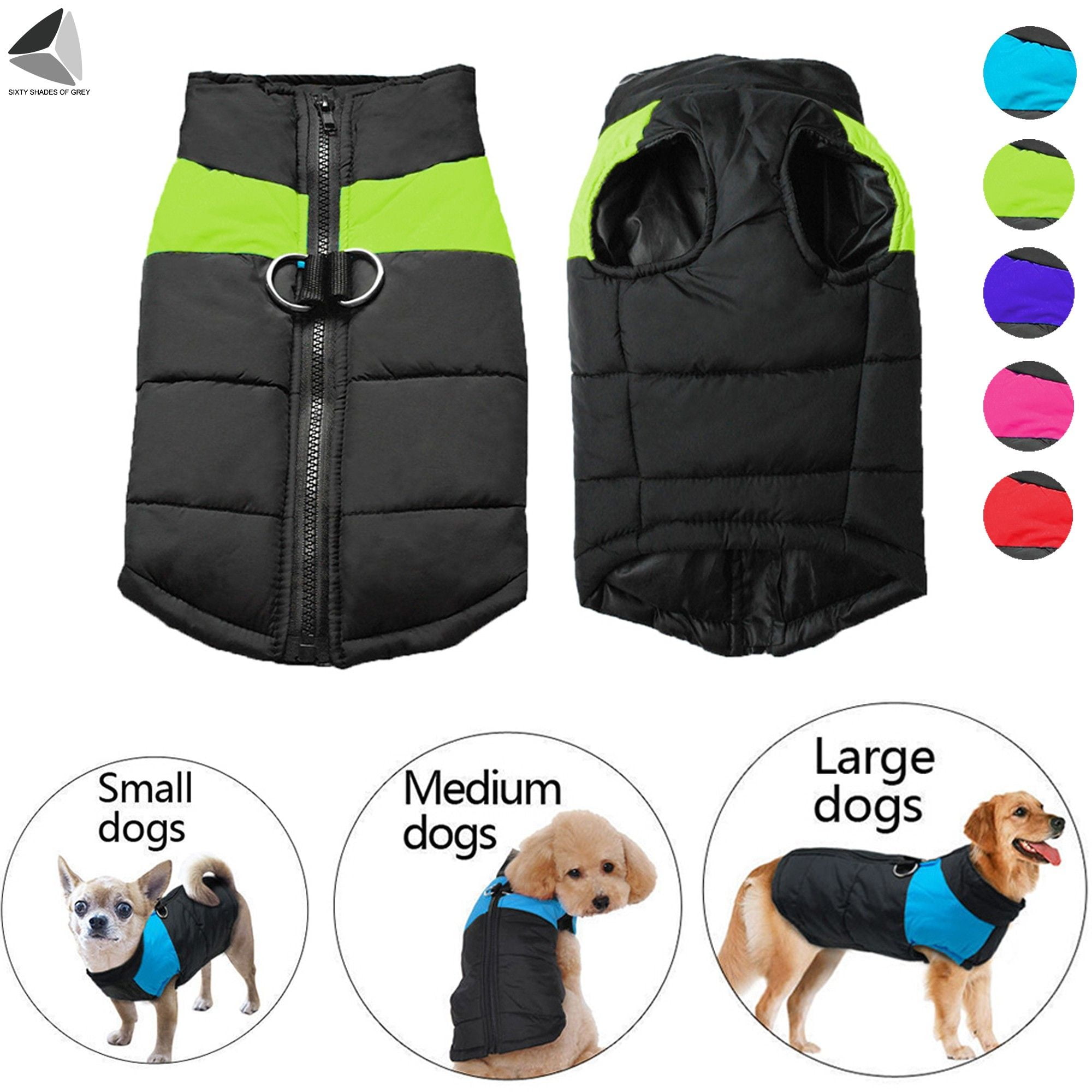 Dog Harness and Coat Zipper 2 in 1 Winter Jacket No Pull Dog Vest Harness Outfit Coats for Puppy Small Medium Dogs X-Small, Blue Dog Warm Coats Jackets