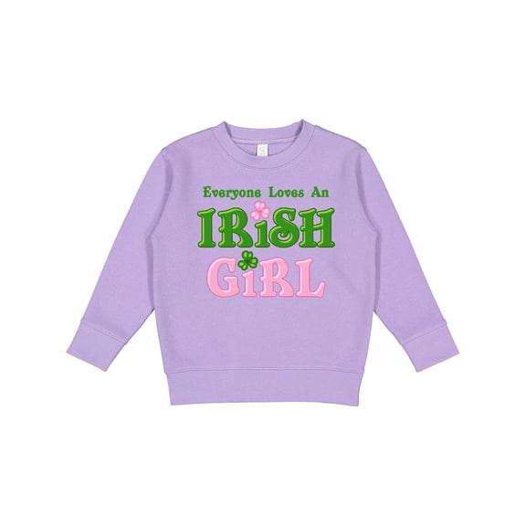 Inktastic Loves an Irish Girl Toddler Sweatshirt