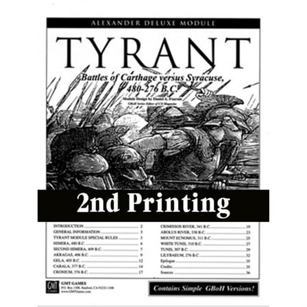 GMT Games: Tyrant 2nd Edition - Alexander Deluxe Module