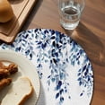 thumbnail image 3 of Blue Eucalyptus Round 15 Inch Placemats Set of 2, Weeping Botanical Leaf Watercolor HeatResistant Non Slip Place Mats for Dining Table, Wipeable Braided Kitchen Table Mats for Housewarming, 3 of 9