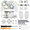 thumbnail image 5 of eXtremeRate Silver Splatter Faceplate Backplate Handles for Nintendo Switch Pro Controller, Replacement Hand Grip Housing Shell Buttons for Nintendo Switch Pro Controller - Controller NOT Included, 5 of 5
