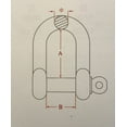 thumbnail image 5 of 4 Pcs Acier Inoxydable 316 Forgé D Manille Marine Grade 5/16 Pouces Dee, 5 of 5