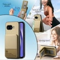 thumbnail image 3 of For Google Pixel 9A Wallet Phone Case,Twill Pattern Design,With Card Slots,Flip Premium PU Leather Magnetic Closure Kickstand Heavy Duty Protective Shockproof Rugged Phone Case,Khaki, 3 of 9