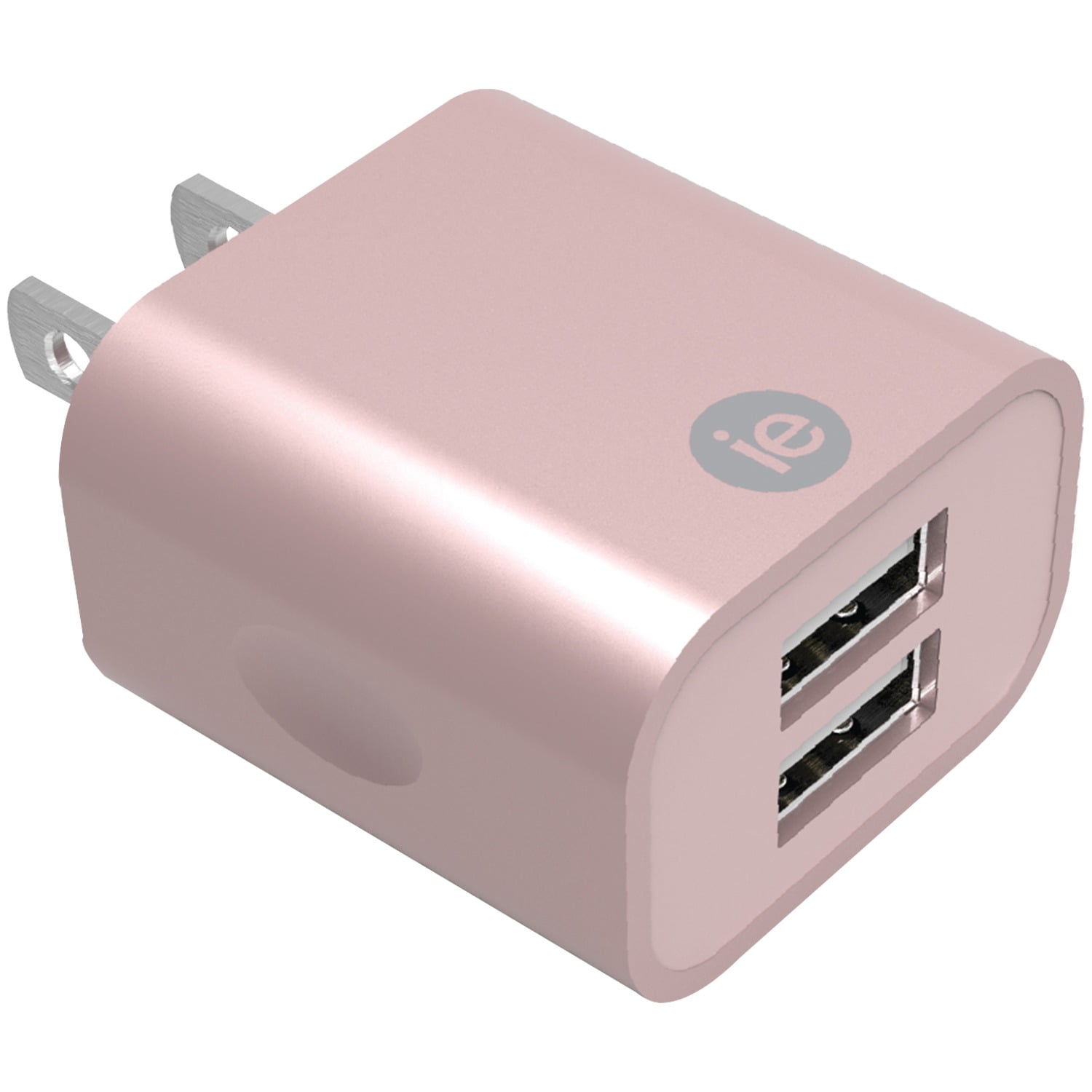 iEssentials 2.4Amp Dual USB Wall Charger Rose Gold