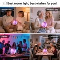 thumbnail image 5 of DAYBETTER 4.8Inch Galaxy Moonlight Night Light for Adults Kids, 16Colors/3D Printing Moon Lamp Night Lamp for Kids Bedroom Decor, 5 of 7