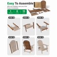 thumbnail image 5 of WINSOON All-Weather HDPE Adirondack Chair, Folding Design, Wide Seat with Cup Holder for Garden, Yard & Patio,Baby Blue, 5 of 5