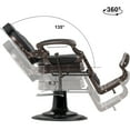 thumbnail image 2 of BarberPub Heavy Duty Metal Vintage Barber Chair Hydraulic Recline Salon Beauty Spa Chair 2933 Black, 2 of 7