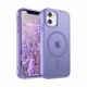 thumbnail image 1 of Chenchen Magnetic for iPhone 11 Phone Case(Compatible with MagSafe)(Military Grade Drop Protection) Slim Translucent Matte Shockproof with Anti-Fingerprint Phone Case,Purple, 1 of 1